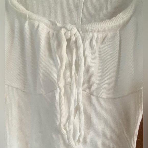 URBAN OUTFITTERS white ribbed fitted longsleeve - Picture 4 of 7